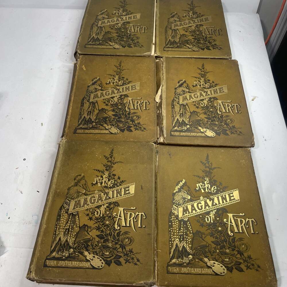 6 Volumes- The Magazine Of ART 1880s